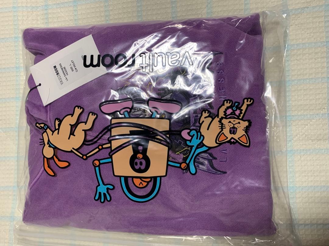 LA+ DARKNESSS HOODIE / VIOLET Lサイズ