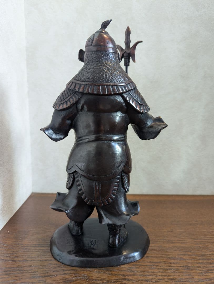 毘沙門天像 お値下げしました! 美品 銅像 金運開運商売繁盛健康長寿高さ30cm