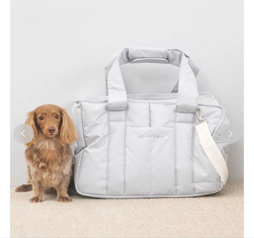 新品同様【ジェラートピケ/gelatopique】キルティングキャリーバッグ