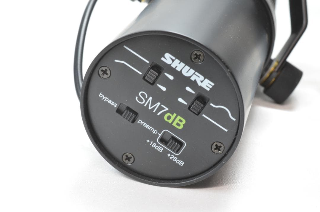 SHURE SM7dB 本物保証 (基板、QRコード確認済み) プリアンプ内蔵