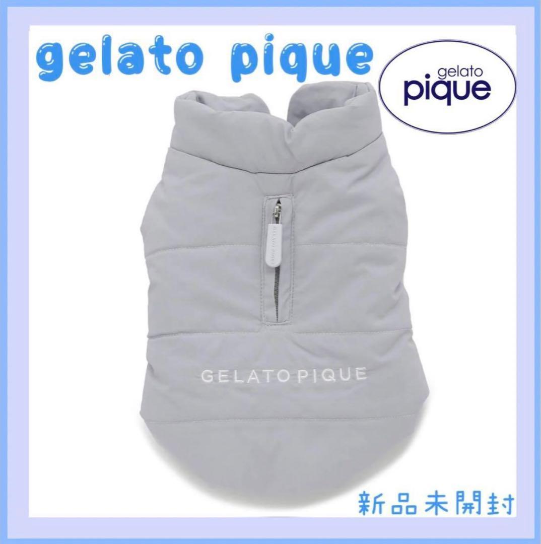 ジェラートピケ 中綿ベスト ブルーカラー　Mサイズ