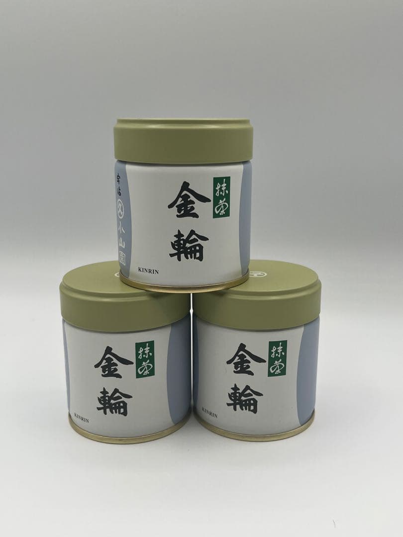 宇治 丸久小山園 抹茶 　金輪 (KINRIN) 40g 3缶セット