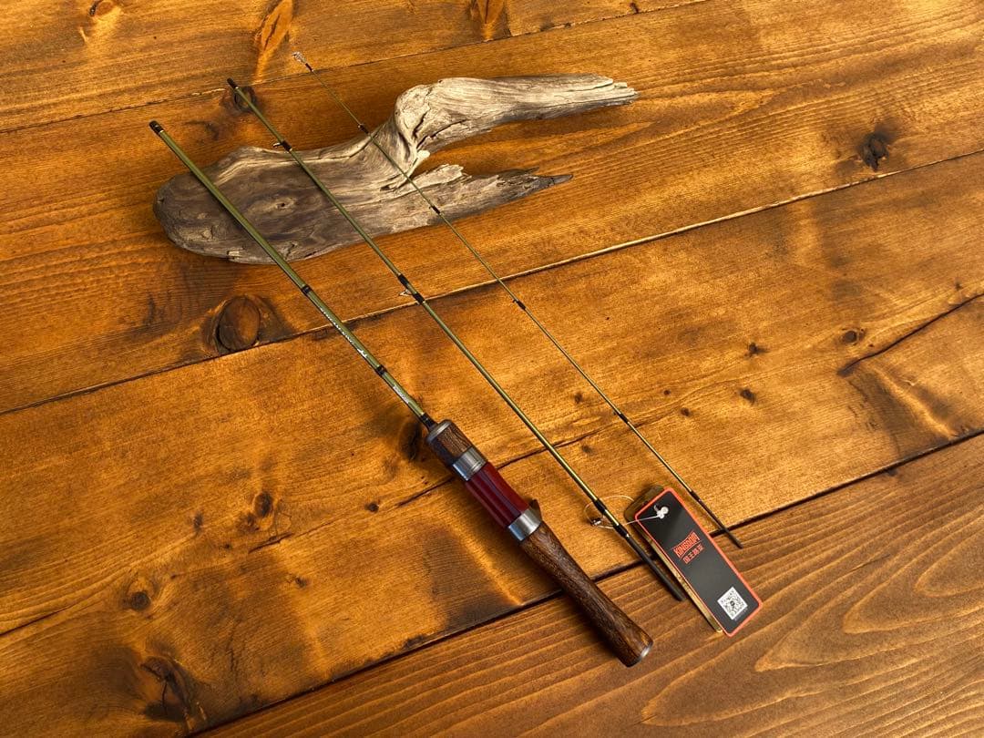 トラウトロッド　ベイトロッド　4ft7inch 渓流釣り　岩魚　ウッドグリップ