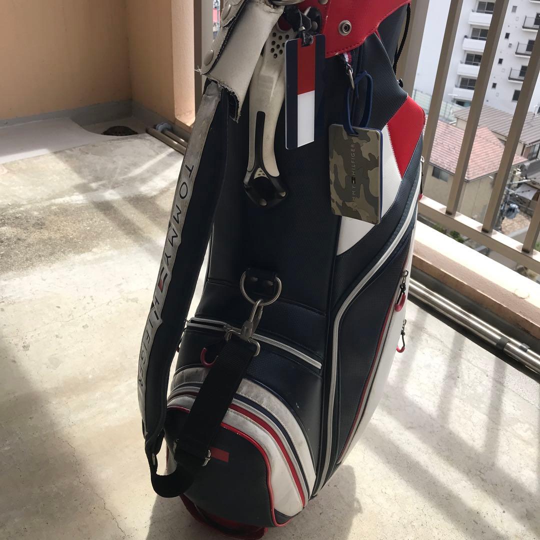   ゴルフ　ゴルフバッグ ネイビー/ホワイト/レッド