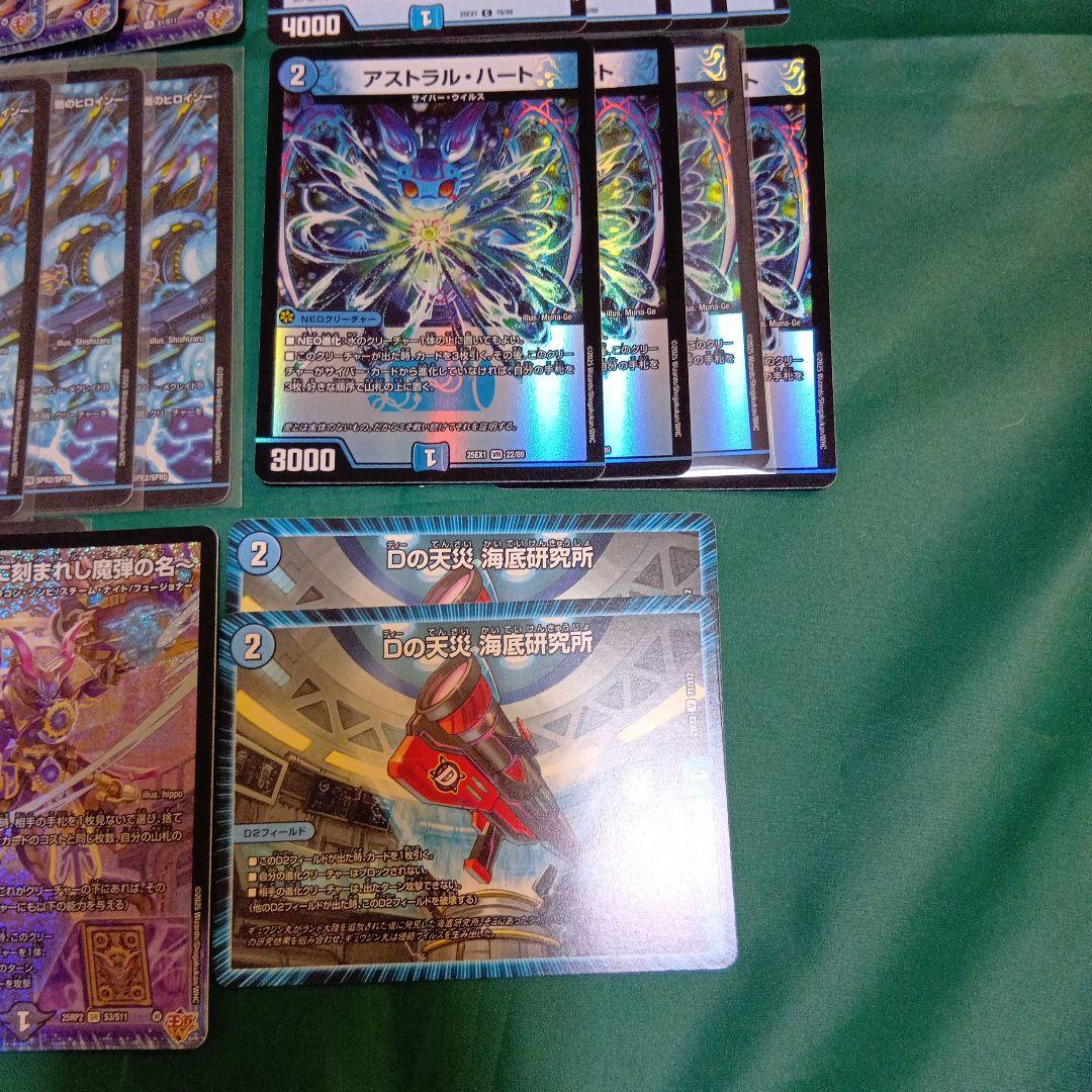 青単サイバー　デッキ　スリーブ付き