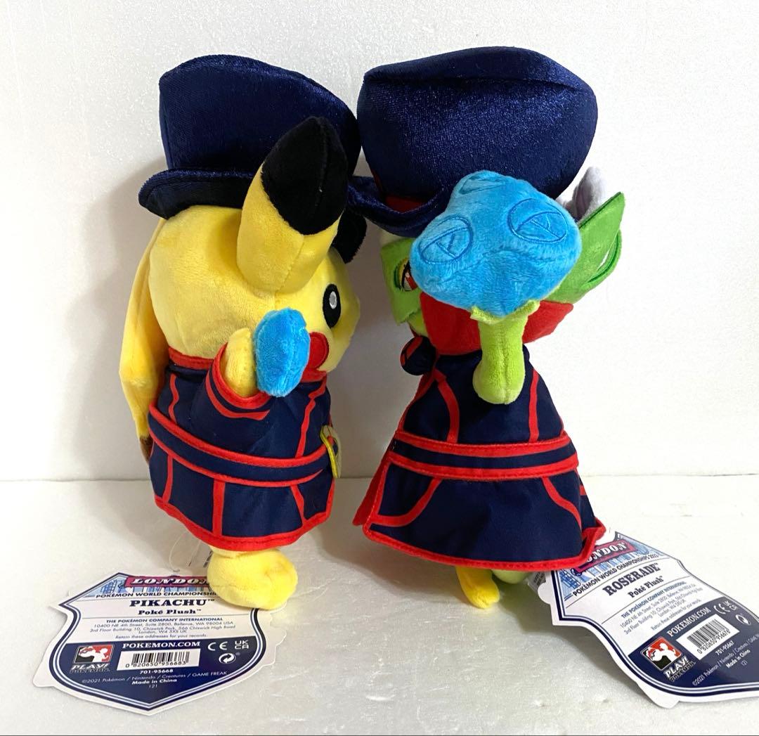 ポケモン大会ロンドン限定WCS2022ロズレイド・ピカチュウぬいぐるみ2点セット