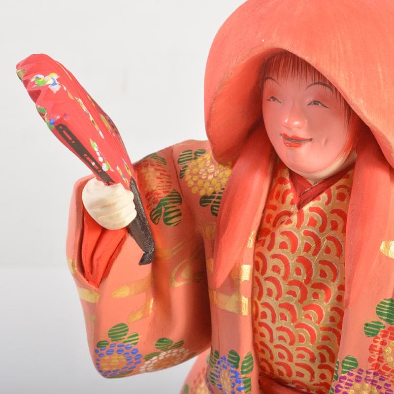 博多人形　日本工芸会正会員　白水英章作　「猩々」　台・立札付　C　R6662B