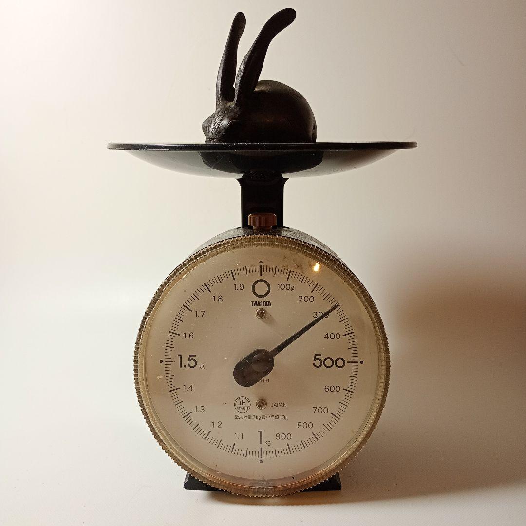 古銅　長耳兎置物　江戸時代