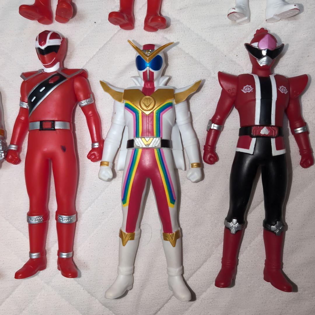 戦隊ヒーローソフビ◆レッド18体セット