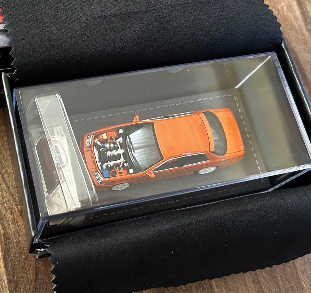 MORTAL 1/64 トヨタ クレスタ カスタム ドリ仕様 オレンジ