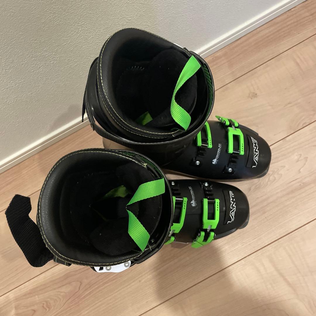 LANGE スキーブーツ ブラック/グリーン