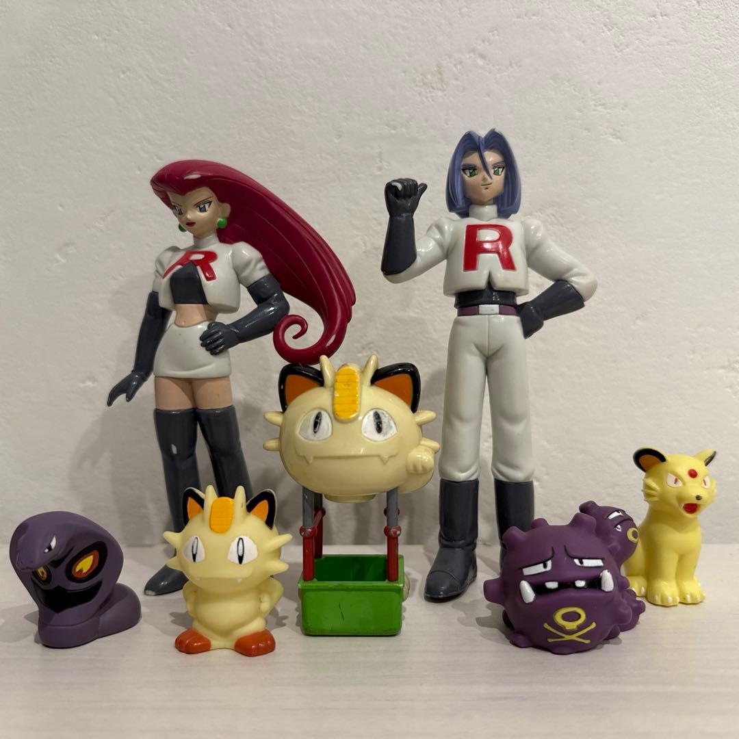 ✨激レア✨ 当時物 モンコレ TOMY ロケット団 ニャース気球船 セット