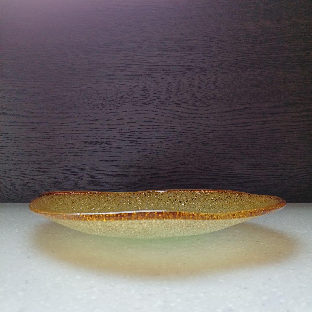 稲嶺盛吉　琉球ガラス　ガラス皿