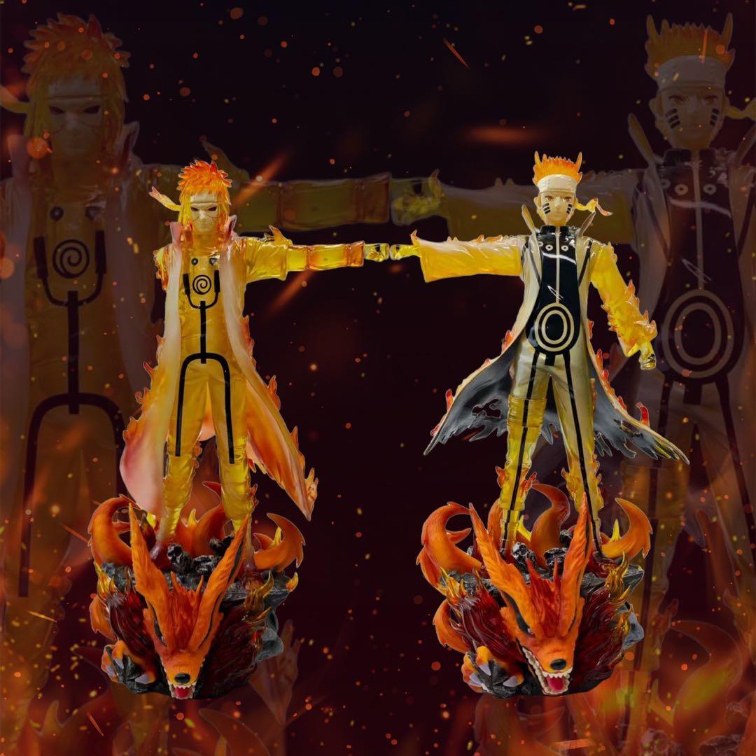 32cm うずまきナルト 波風ミナト 九尾 フィギュア 九喇嘛モード 2セット