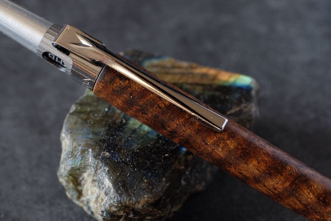 PG5木軸カスタム0226　高村杢工房 製図用シャープペンシル　バチックマンゴー