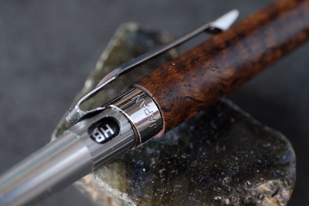 PG5木軸カスタム0226　高村杢工房 製図用シャープペンシル　バチックマンゴー