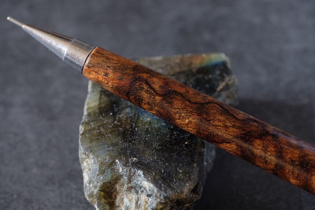 PG5木軸カスタム0226　高村杢工房 製図用シャープペンシル　バチックマンゴー