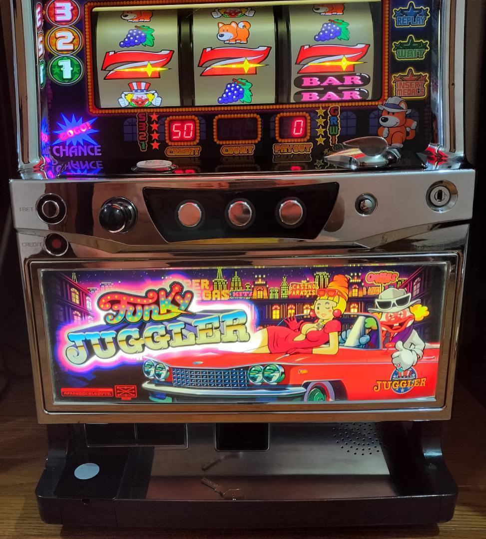 【パチスロ実機】北電子★ファンキージャグラー【オートプレイ付不要機付】