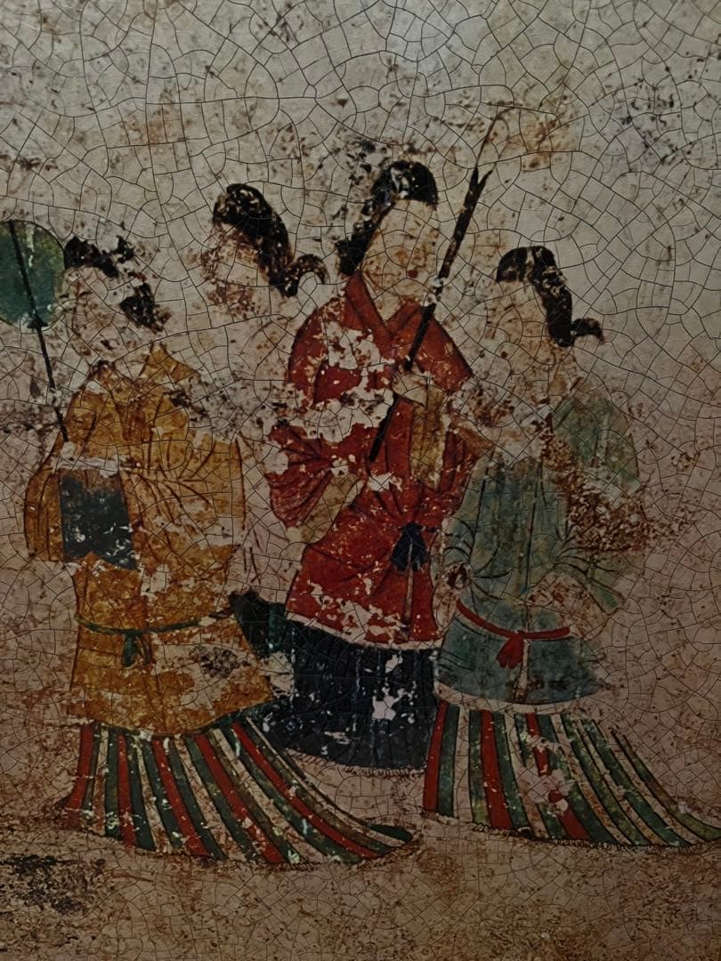 飛鳥高松塚壁画　女子像　壁掛　大型パネル