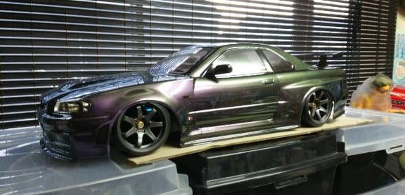 確認用出品　TAMIYA GT-R 34  未使用ボディー　マジョ～ラカラー