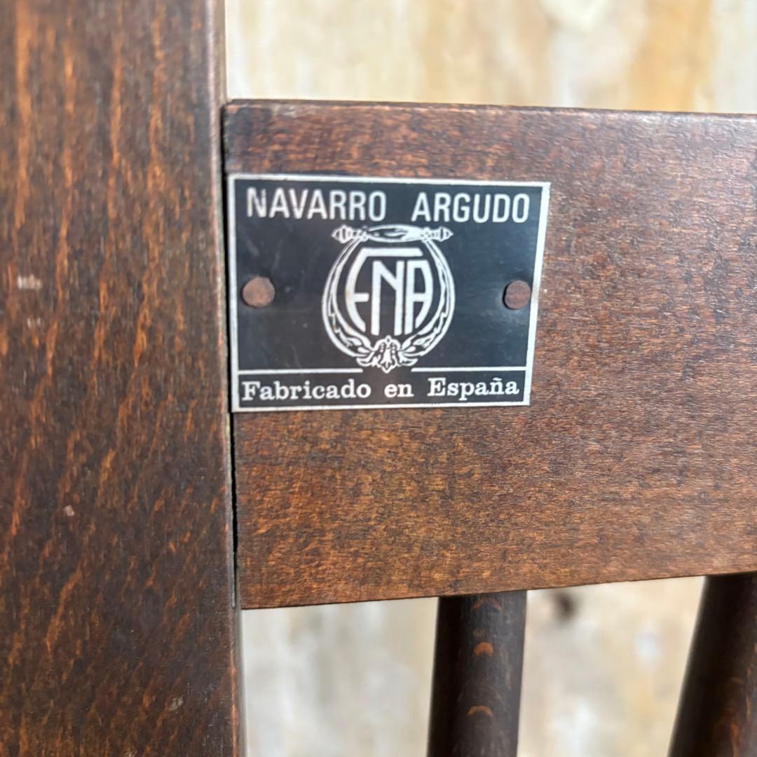 NAVARRO ARGUDO スペイン　ヴィンテージ　レザーシートチェア　②