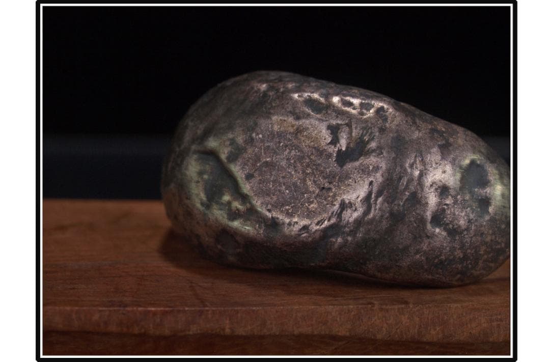 骨董市仕入れ品　中国清時代の銀錠　金元宝　激安骨董品 DE1102D4- 4