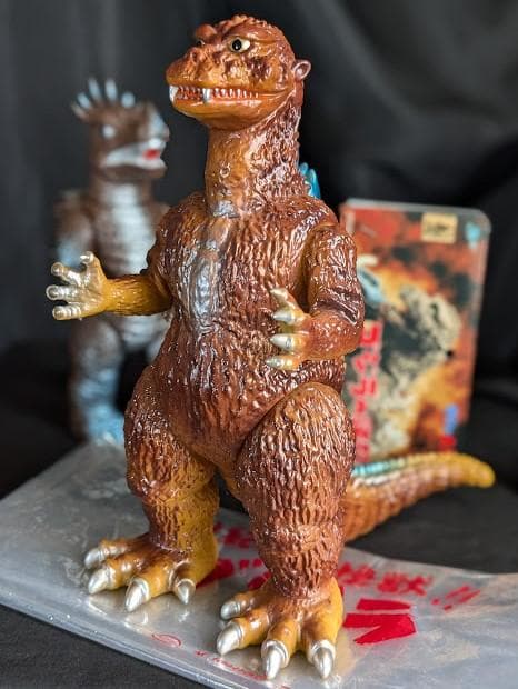 逆襲ゴジラ（Ｍ１号）＆アンギラス（ブルマァク）ソフビフィギュア２体セット