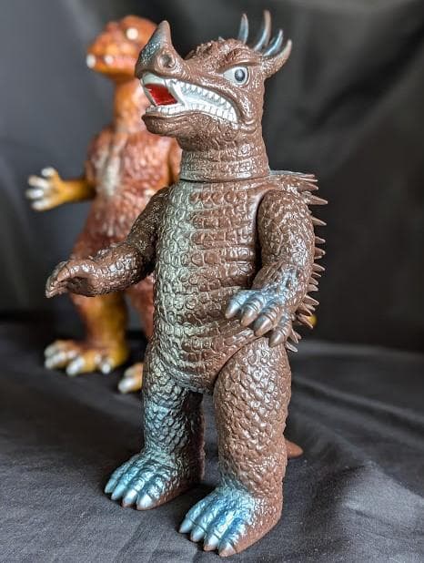 逆襲ゴジラ（Ｍ１号）＆アンギラス（ブルマァク）ソフビフィギュア２体セット