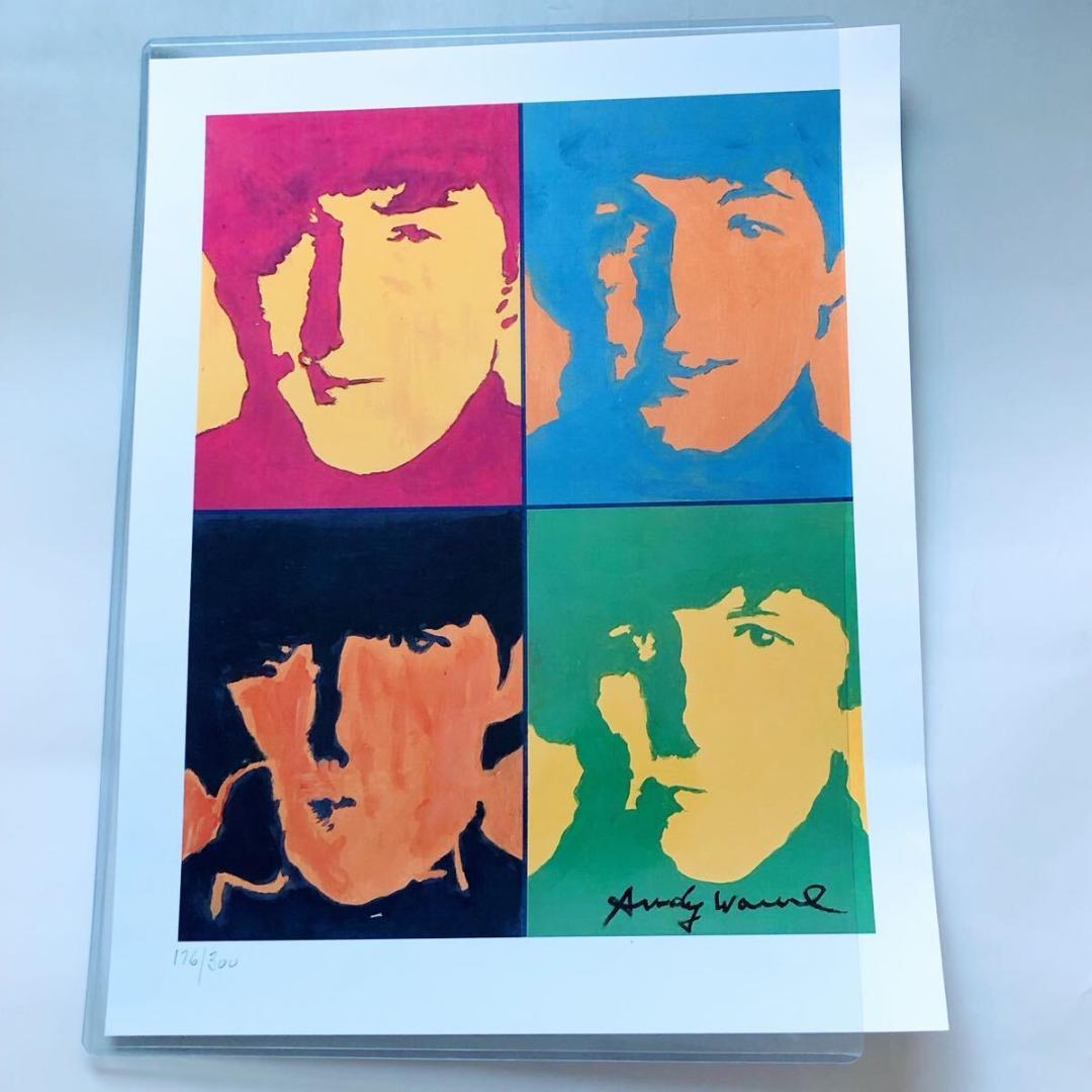 #3941 美品 アンディ ウォーホル リトグラフ ビートルズ 300枚 限定