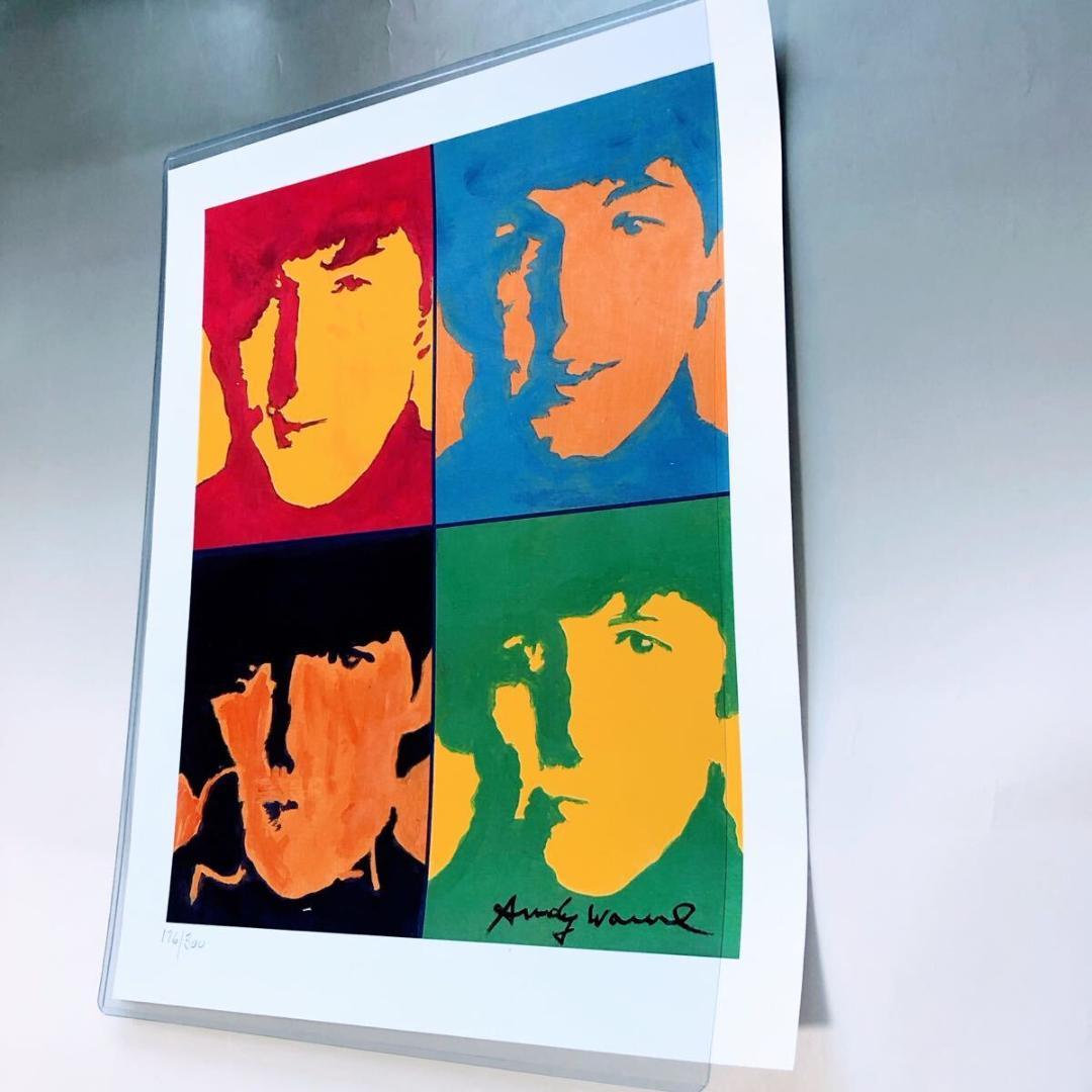 #3941 美品 アンディ ウォーホル リトグラフ ビートルズ 300枚 限定