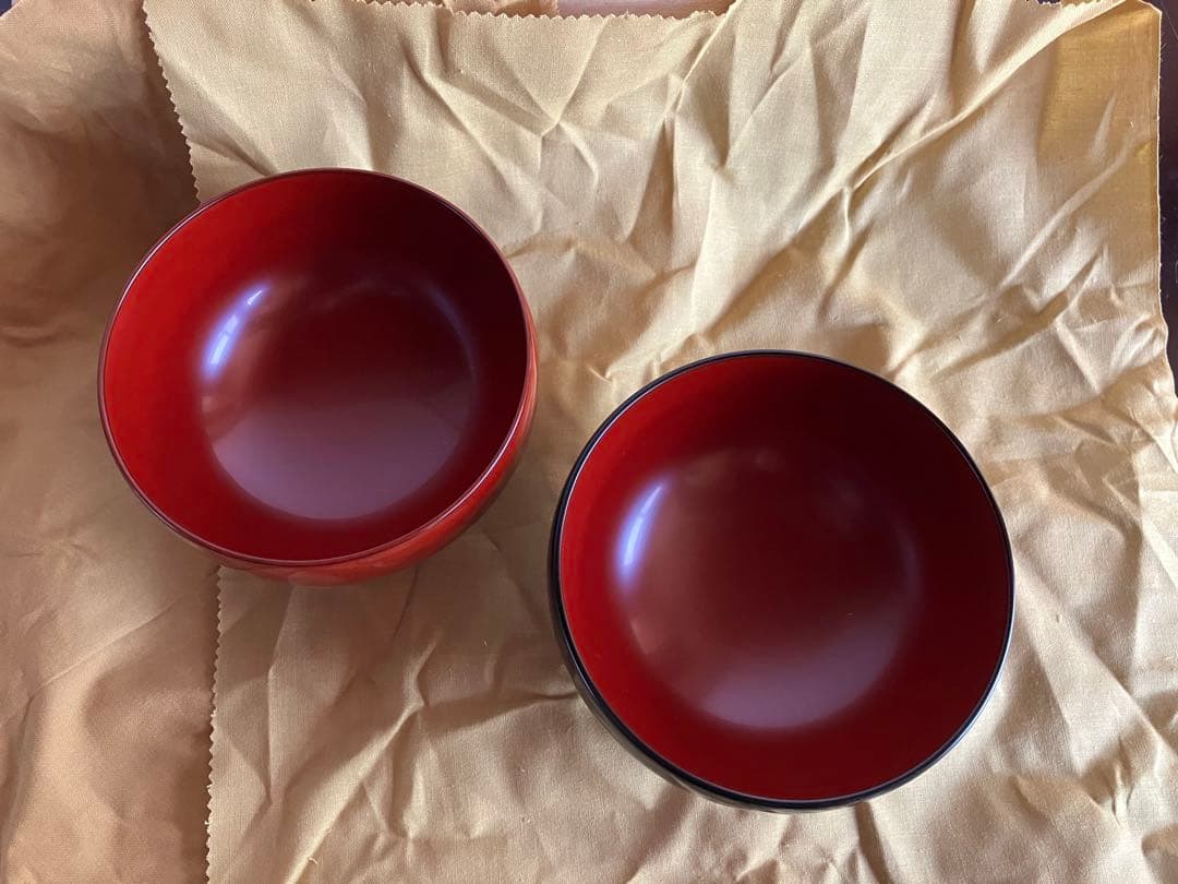 輪島塗　輪島屋善仁　汁椀　夫婦椀　お椀　２客　漆工芸　ZEN-NI