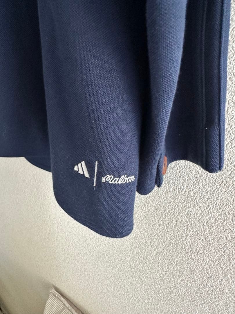 【Malbon×adidas マルボン×アディダス】コラボ　ジャケット　紺ブレ