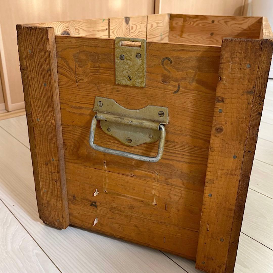 スウェーデン軍　木箱　アンティーク