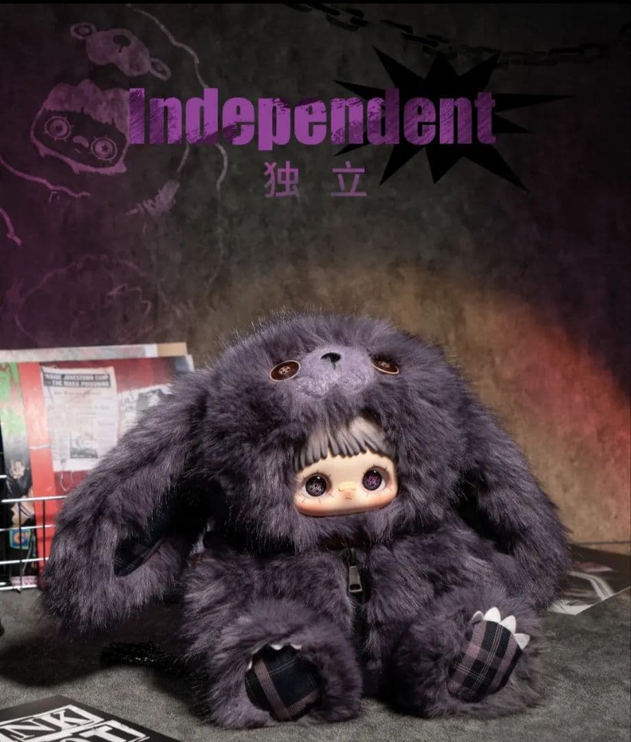 【袋未開封品】Maymeiメイメイ新作反逆シリーズパープル(独立)400%うさぎ