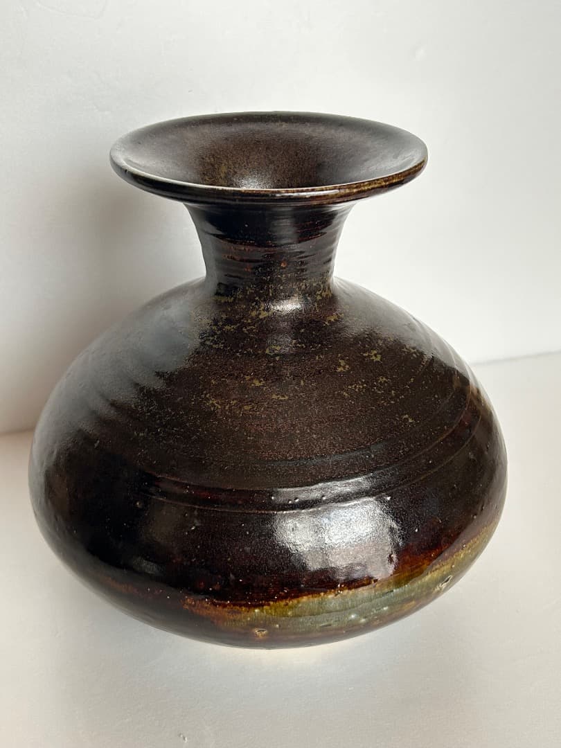 釉彩花瓶　(中島翁介 作)