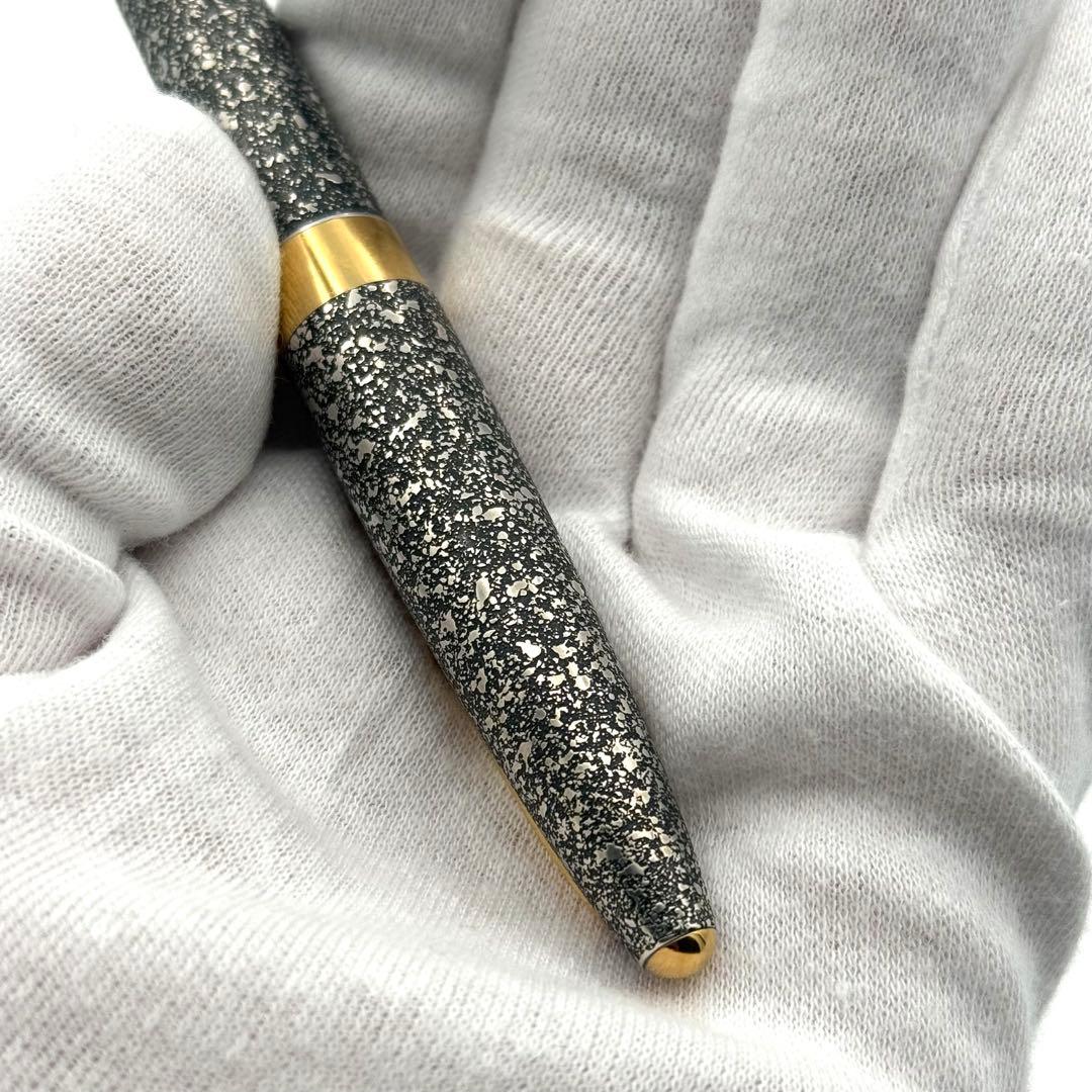 絶版 Pilot パイロット シルバーン 燻　石目散らし 万年筆 18K