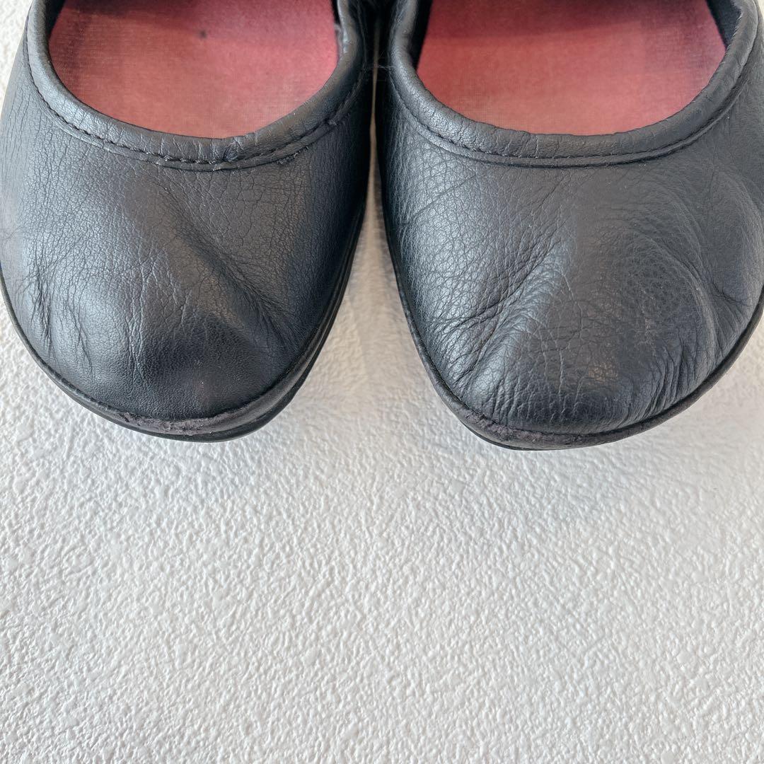 定番✨CAMPER ライトニナ　フラットシューズ　ブラック 36 レザー　黒