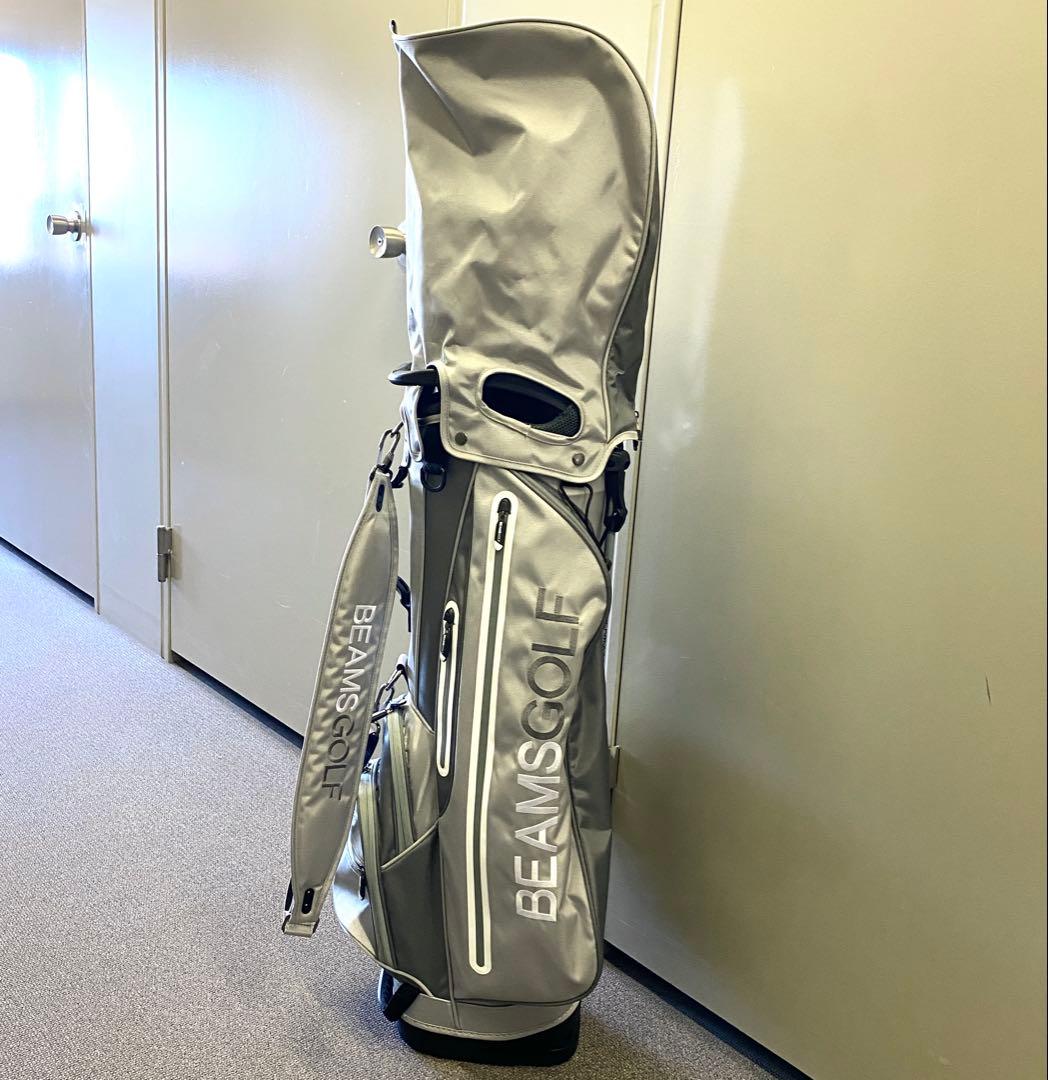 BEAMS GOLF スタンドキャディバッグ 9型 グレー