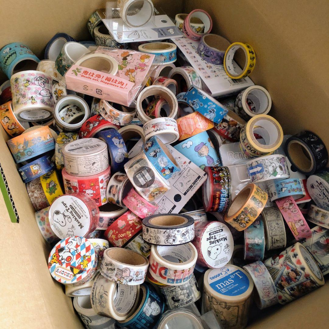 881.新品&中古 スヌーピー　マスキングテープ 大量まとめ売り