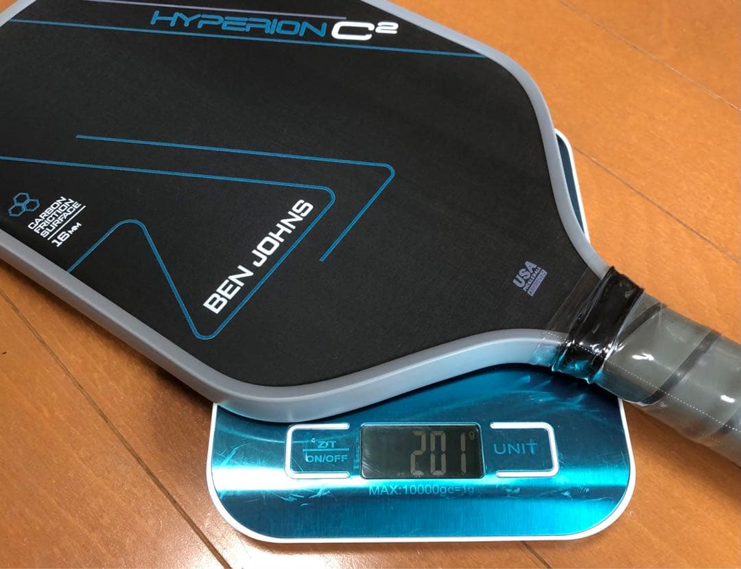新品！！ベンジョンズ ハイペリオンC2　ピックルボール　パドル　201g