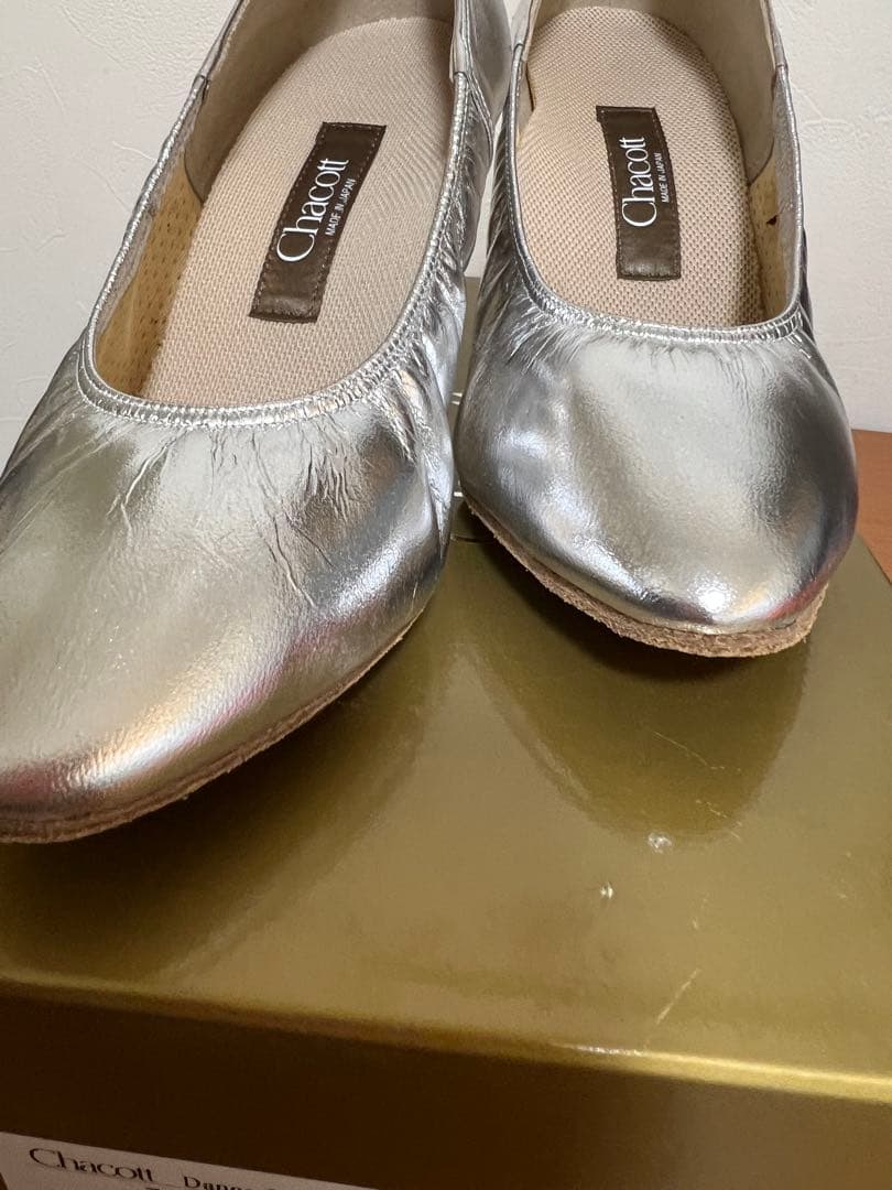 Chacott 社交ダンス　シューズ シルバー 23.0cm ワイド新品