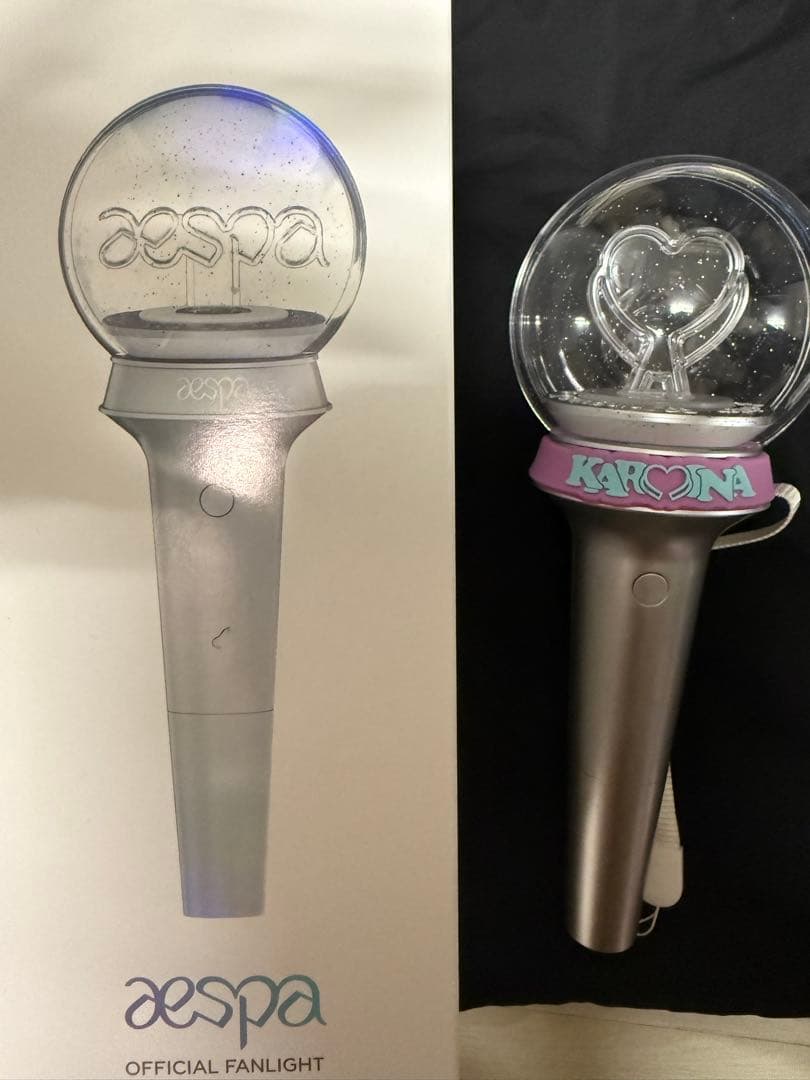 aespa ペンライト　カリナ　エンブレム　キーホルダー　ペンライトケース