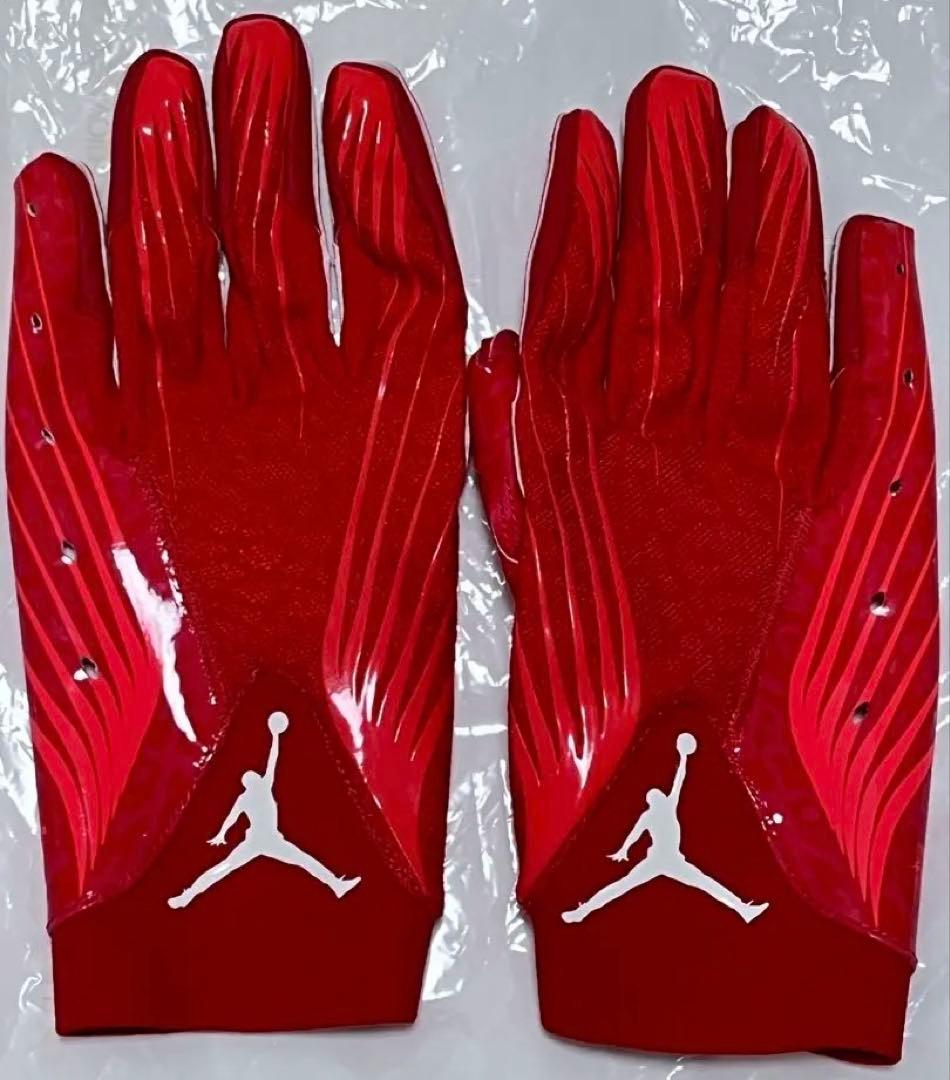 セール‼️NIKE JORDAN FLY FOOTBALL GLOVE RED L