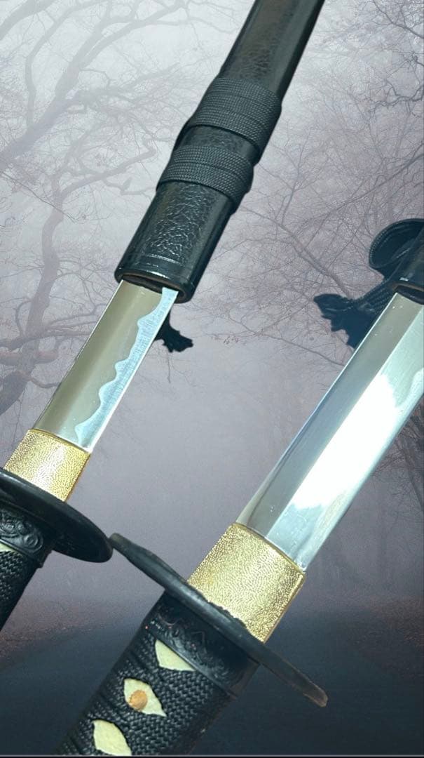 模造刀‼️二本セット❗重厚感あり❗ 刀置き台　豪華セット品　お得