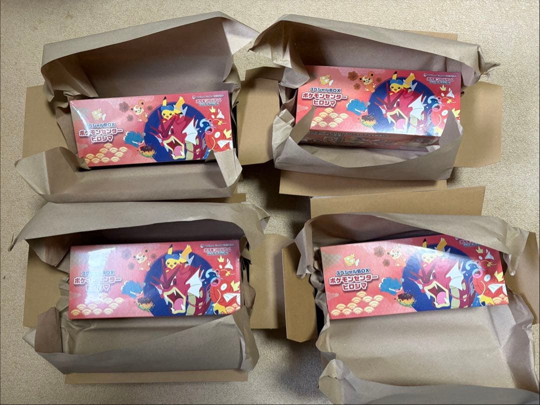 【新品・未開封】ポケモンセンターヒロシマスペシャルBOX ポケセン産 4BOX