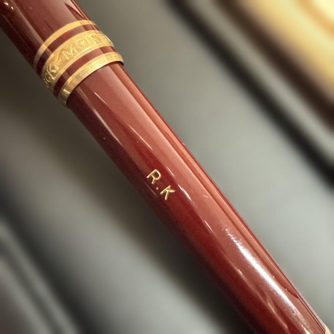 モンブラン 万年筆 マイスターシュテュック ボルドー 14k F細