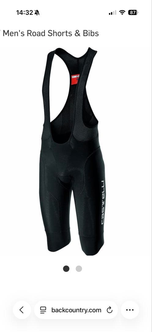 Castelli Omloopビブタイツ ブラック