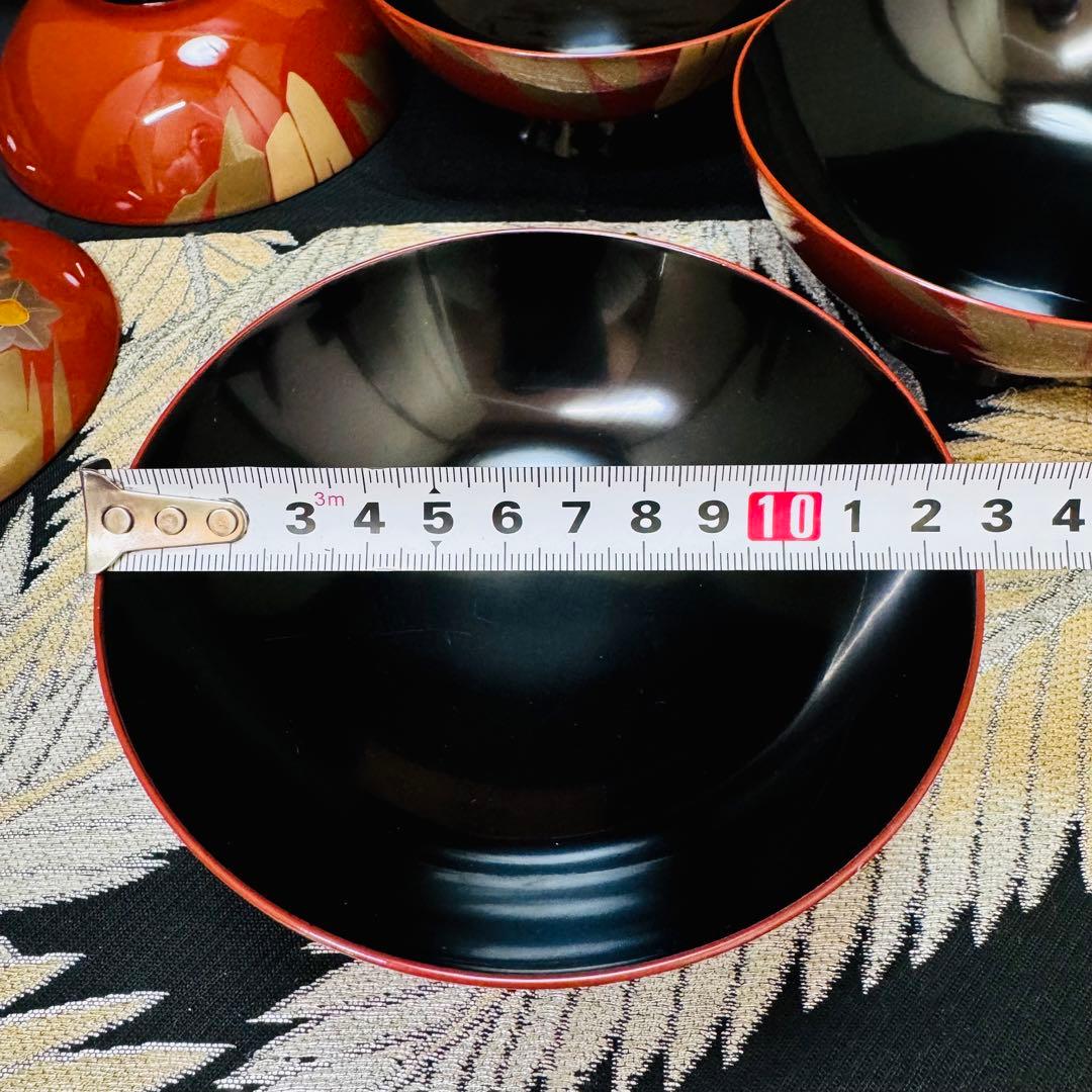 専用 漆器　輪島塗　金蒔絵　木製　蓋付椀　お煮物椀　吸物椀　10客 共箱