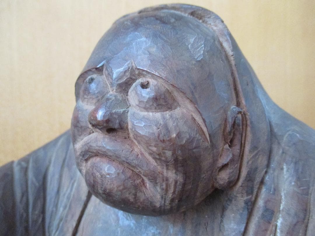 木彫　達磨像　時代物　禅　123