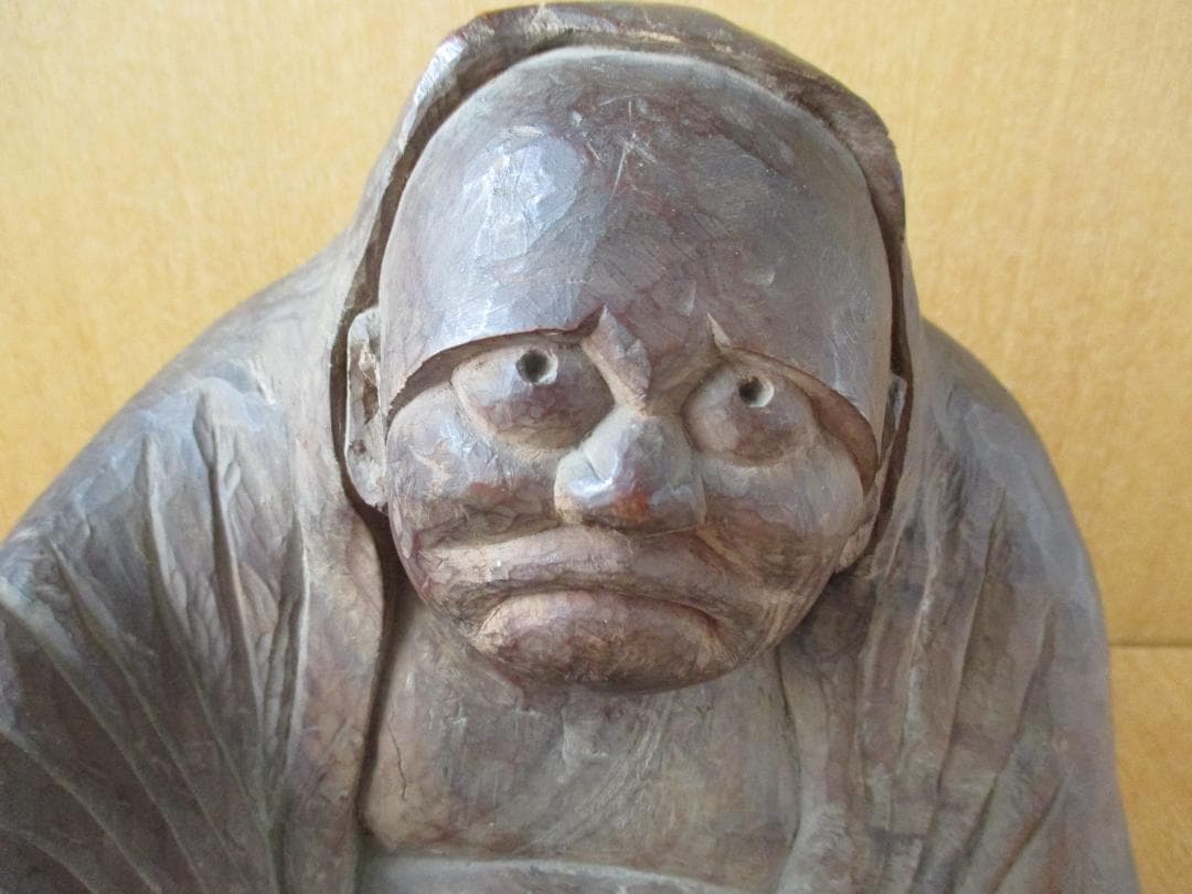 木彫　達磨像　時代物　禅　123